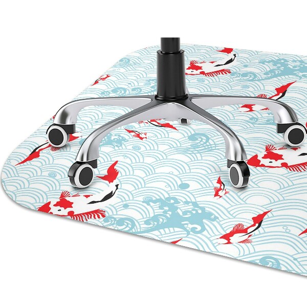 Office chair mat koi carp