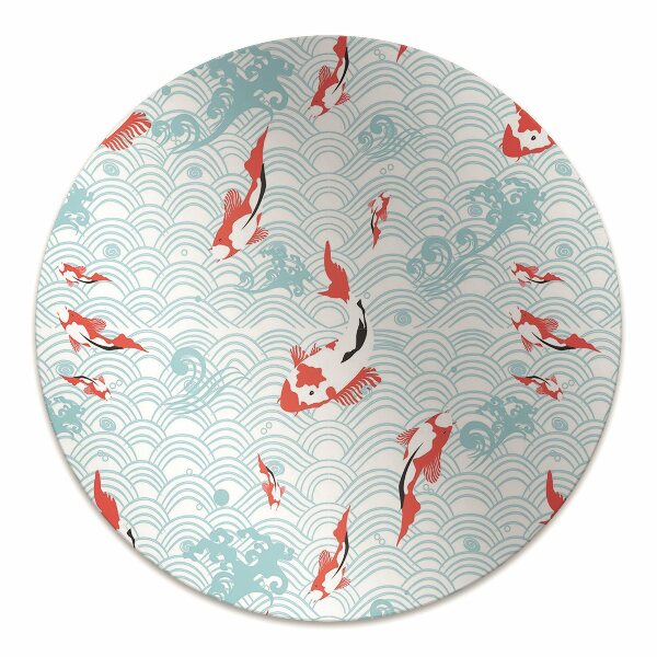 Office chair mat koi carp