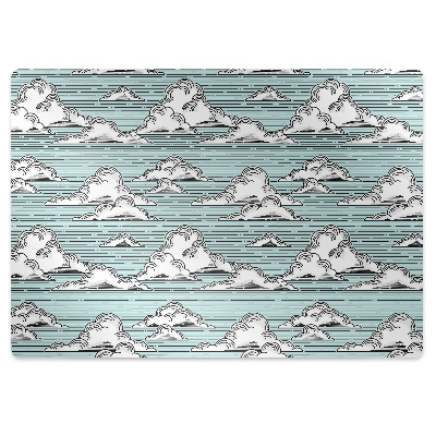Office chair floor protector clouds drawing