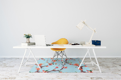 Office chair mat blooming tree