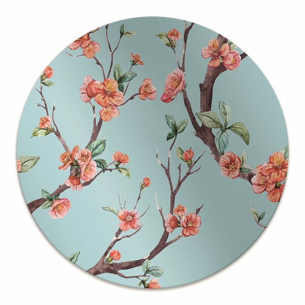 Office chair mat blooming tree