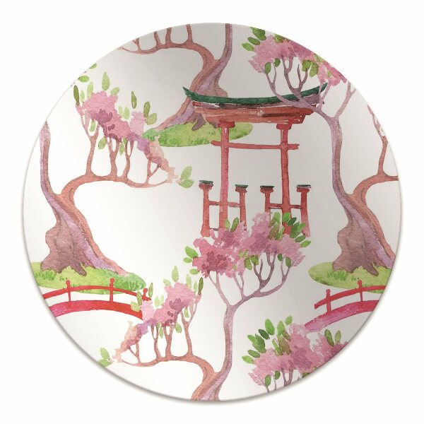 Chair mat floor panels protector Japanese motifs