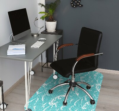 Office chair mat waves