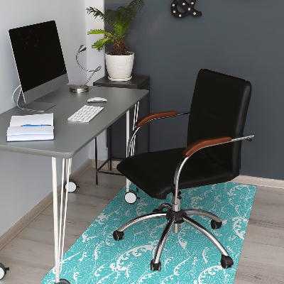 Office chair mat waves