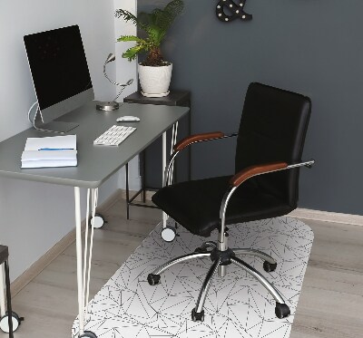 Office chair mat simple triangles