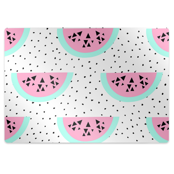 Office chair mat Watermelons and dots