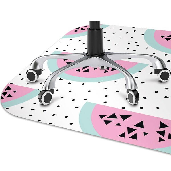 Office chair mat Watermelons and dots