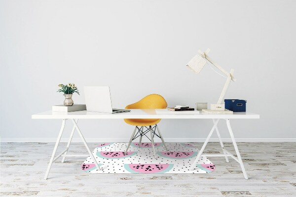Office chair mat Watermelons and dots
