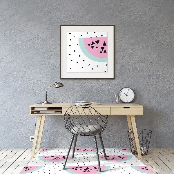 Office chair mat Watermelons and dots