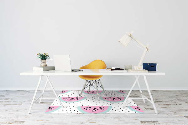 Office chair mat Watermelons and dots