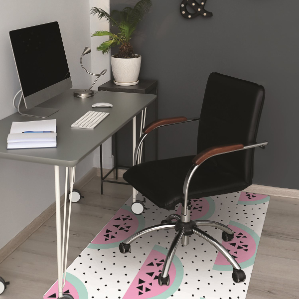 Office chair mat Watermelons and dots