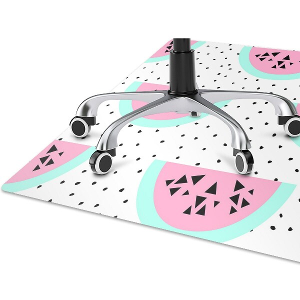 Office chair mat Watermelons and dots