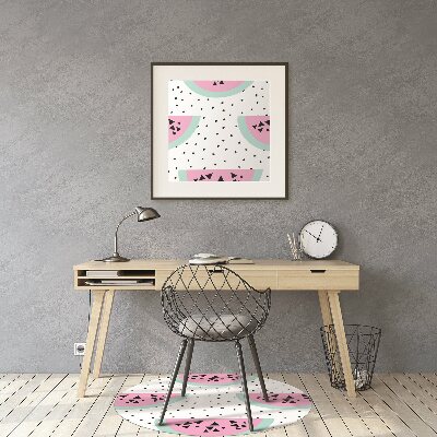 Office chair mat Watermelons and dots