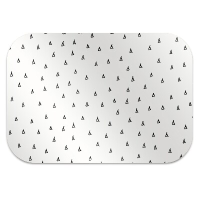 Office chair mat drawn drops