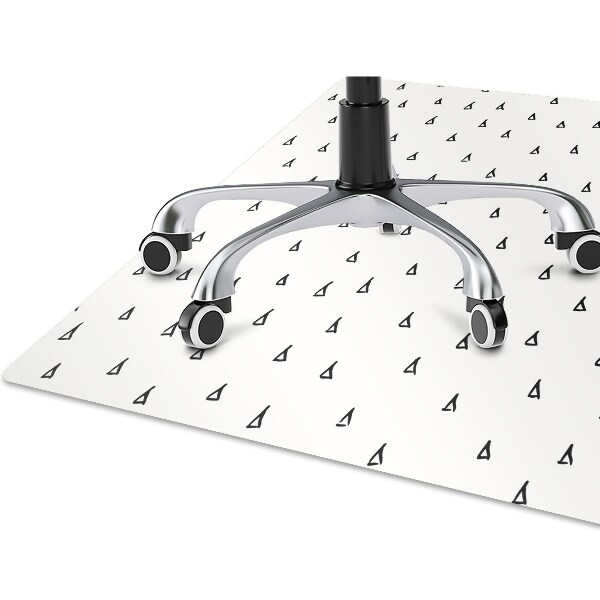Office chair mat drawn drops
