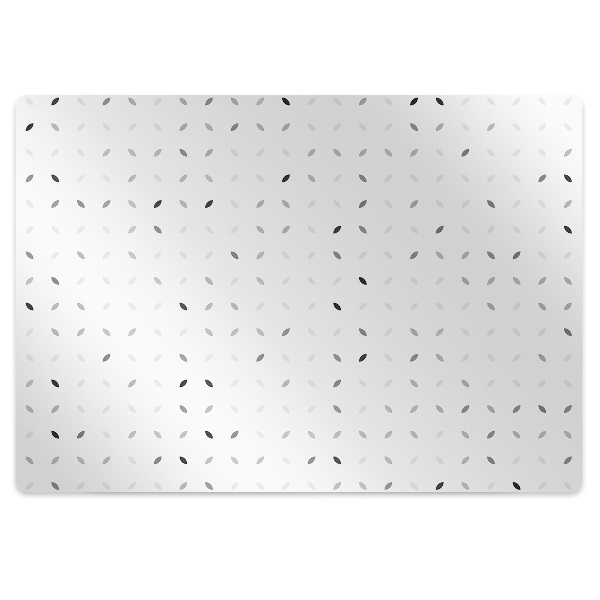 Chair mat floor panels protector symmetrical pattern