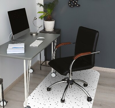 Office chair mat chaotic dots