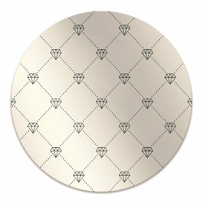 Office chair mat Pattern in diamonds