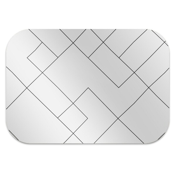Chair mat floor panels protector Lines and squares