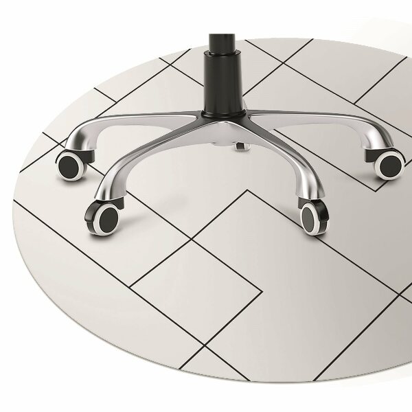 Chair mat floor panels protector Lines and squares