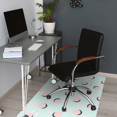 Office chair mat Circles and triangles