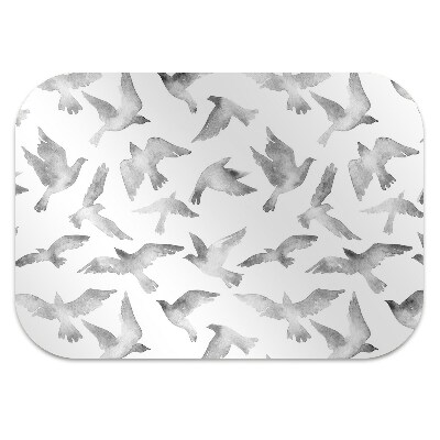 Desk chair mat flying bird