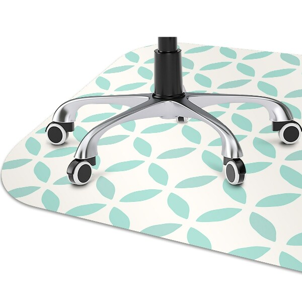 Chair mat floor panels protector symmetrical pattern