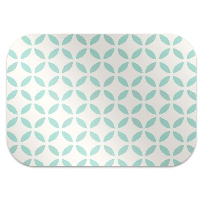 Chair mat floor panels protector symmetrical pattern