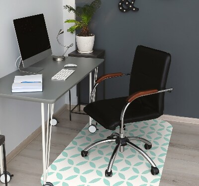 Chair mat floor panels protector symmetrical pattern