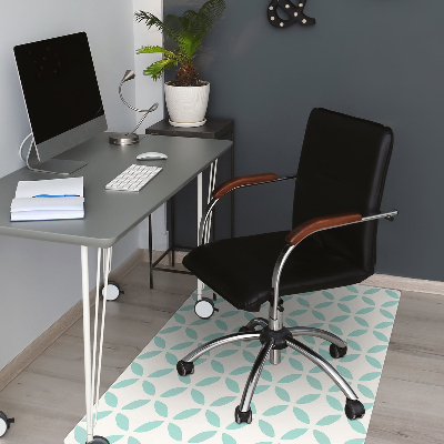 Chair mat floor panels protector symmetrical pattern