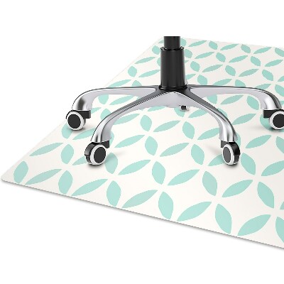 Chair mat floor panels protector symmetrical pattern