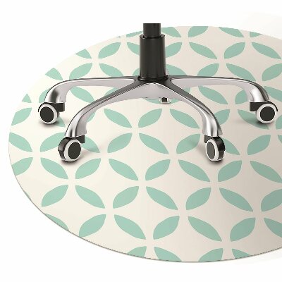 Chair mat floor panels protector symmetrical pattern