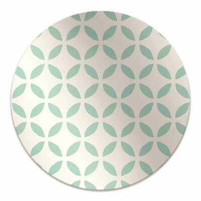 Chair mat floor panels protector symmetrical pattern