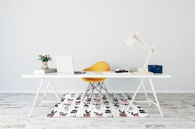 Office chair mat Flowers in vases