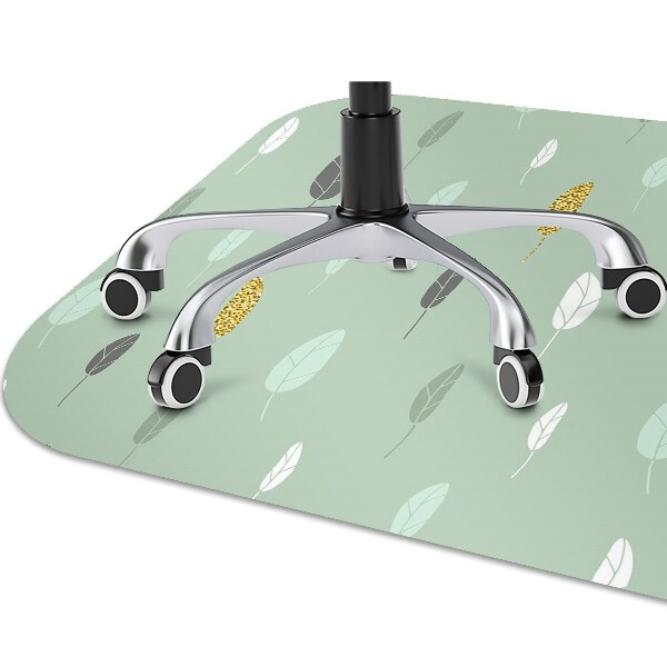 Office chair mat Leaves