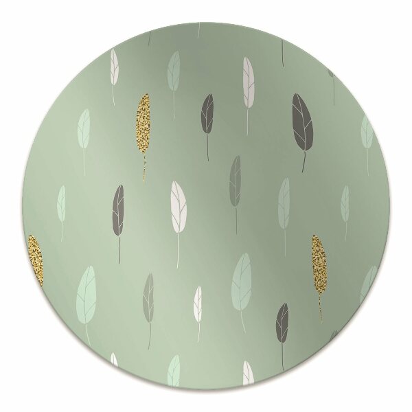 Office chair mat Leaves