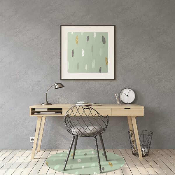 Office chair mat Leaves