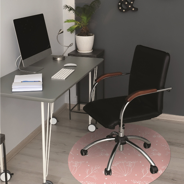 Desk chair mat Florence fennel