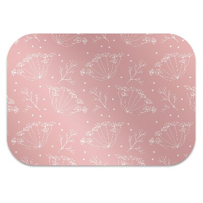 Desk chair mat Florence fennel