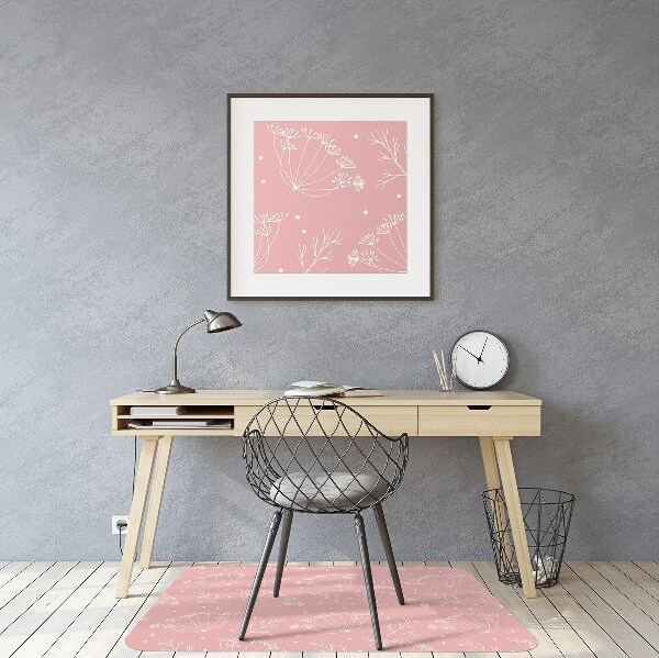 Desk chair mat Florence fennel