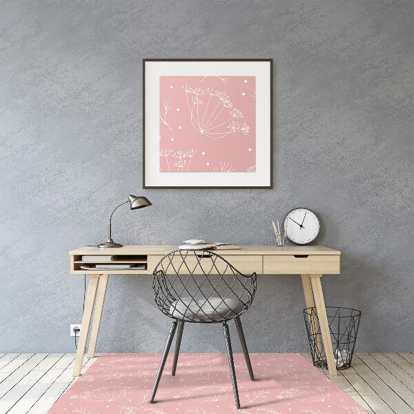 Desk chair mat Florence fennel