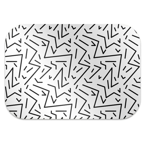 Computer chair mat Memphis style