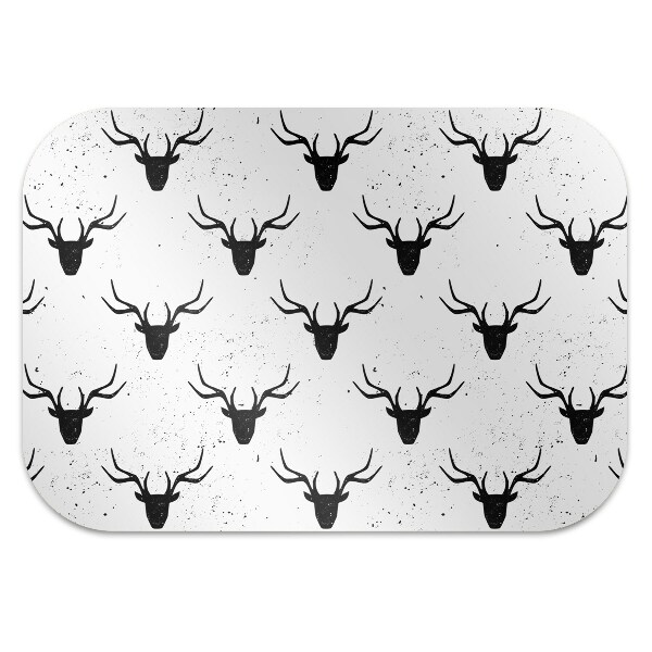 Desk chair mat deer head