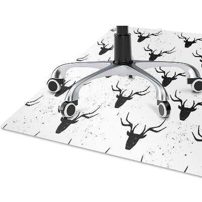 Desk chair mat deer head