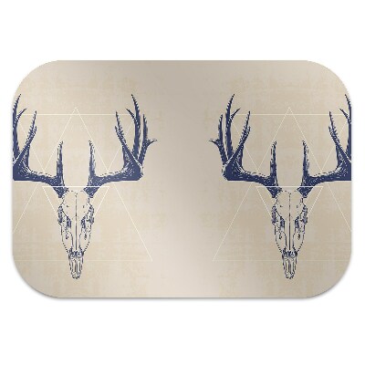 Office chair mat deer skull