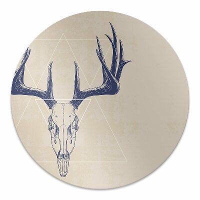 Office chair mat deer skull