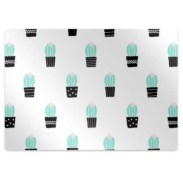 Office chair mat cacti