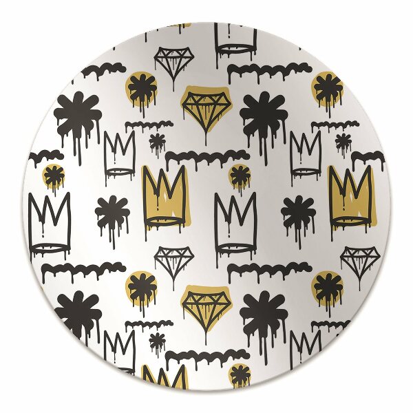 Office chair mat Graffiti crown