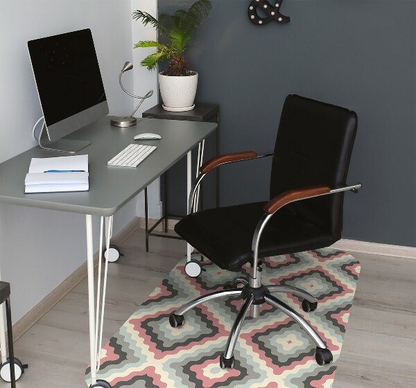 Computer chair mat retro illusion