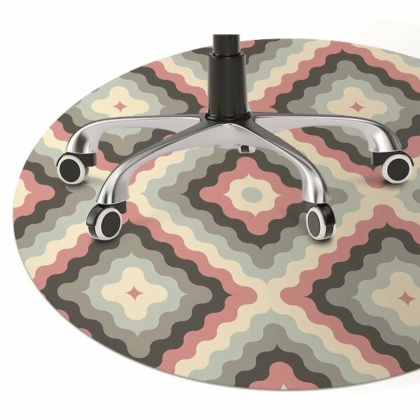 Computer chair mat retro illusion